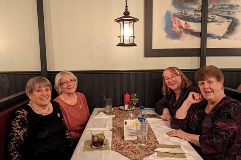 Gathering at the restaurant